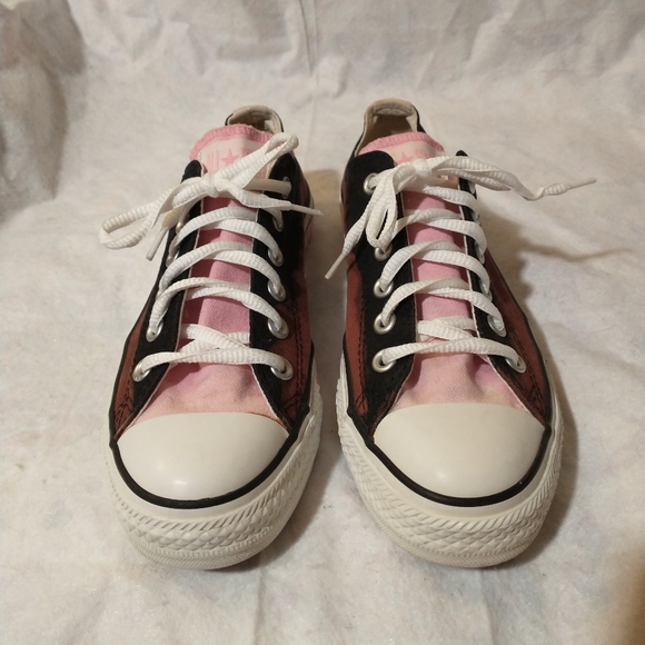 Converse All Star Sneaker Shoes Size 5 Men's Women's 7 Lace Up Brown Pink Black - Picture 2 of 11
